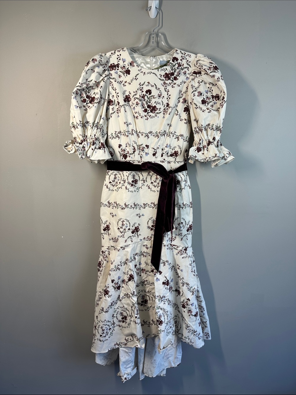 NWT Antonio Melani x Nicola Bathie Emilia Floral Print Drop Waist Dress Size 4
